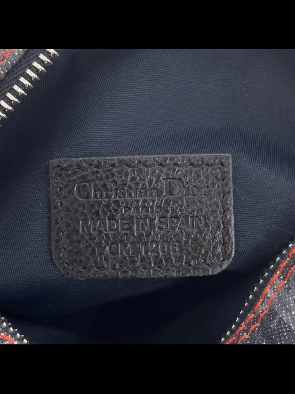 Dior Navy and Gray Monogram Cosmetic Pouch